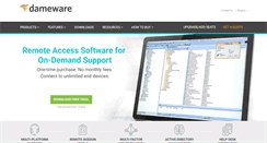 Desktop Screenshot of dameware.com