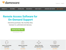 Tablet Screenshot of dameware.com